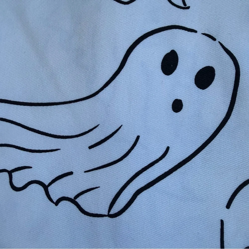 Kassatex Halloween Ghost Shower Curtain NEW Spooky Haunted Ghosties Bath Decor
